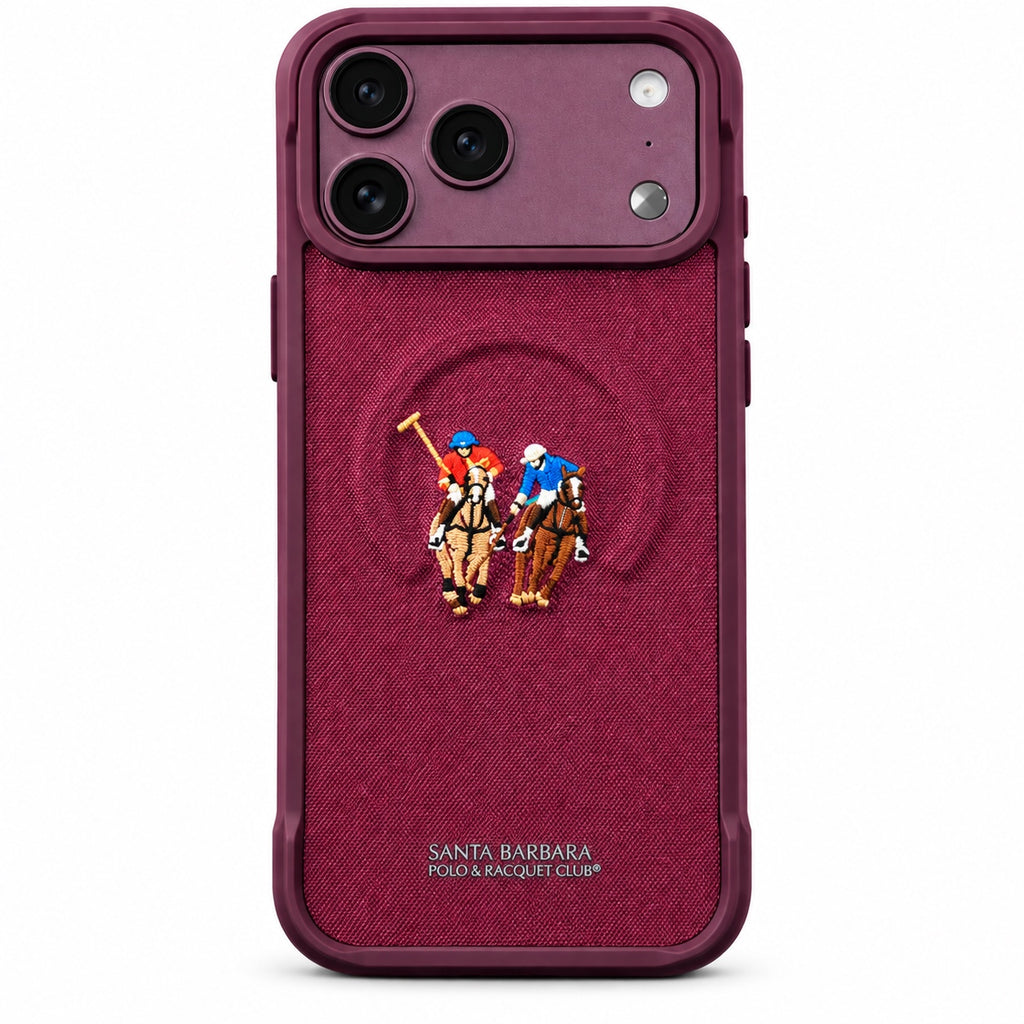 Santa Barbara Polo & Racquet Club burgundy premium iPhone case