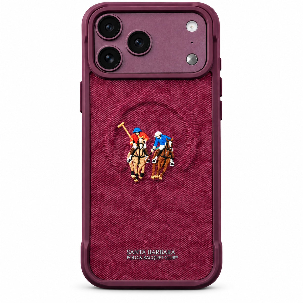 Santa Barbara Polo & Racquet Club burgundy premium iPhone case