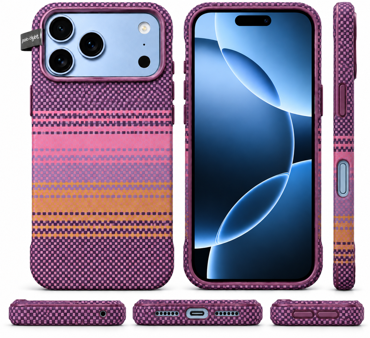 Todamall patterned iPhone case on glacier blue iPhone 18 Pro Max