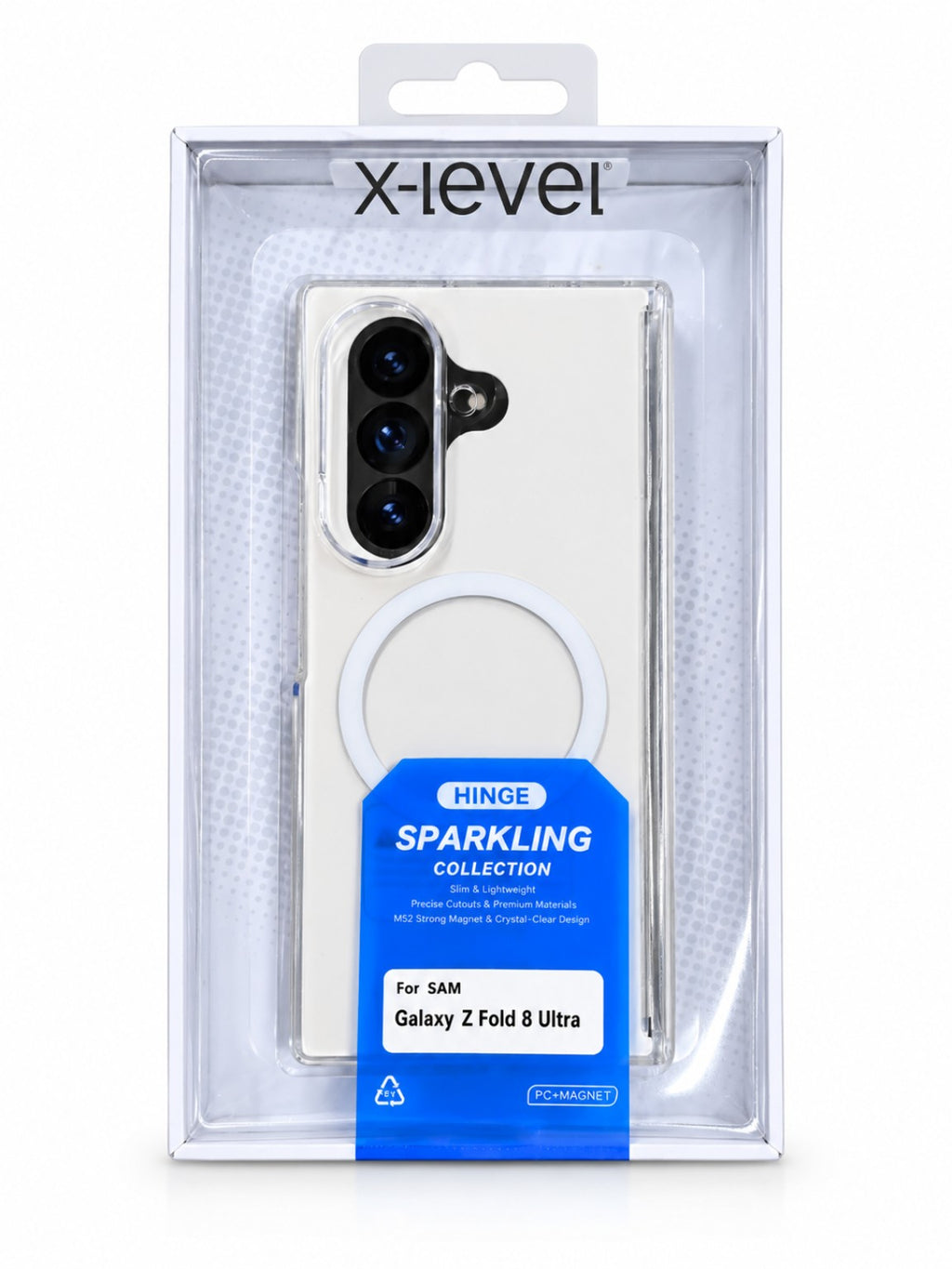 X-Level clear case for Samsung Galaxy Z Fold 8 Ultra